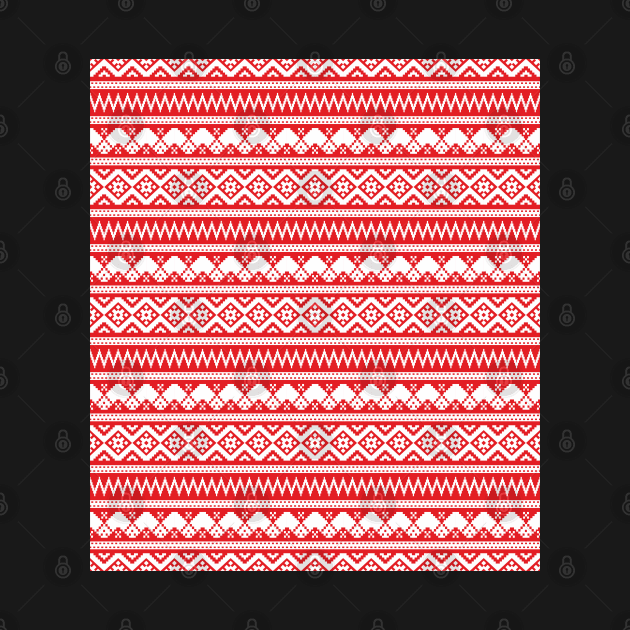 Red Xmas Pattern by ilhnklv