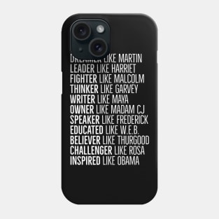 Black Heros,  Black History, African American, Civil Rights Leaders Phone Case