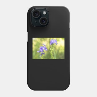 Two blue veronica flowers Phone Case