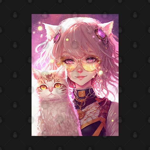 Cute Anime Cat Girl by GothicDesigns