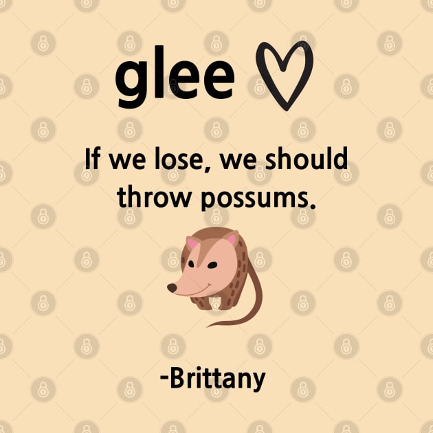 Glee/Throw possums by Said with wit