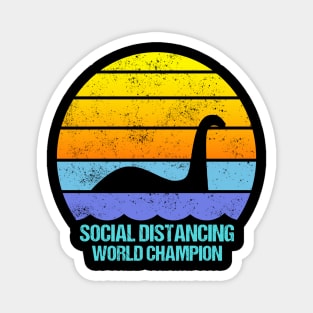 Loch Ness Monster Social Distancing World Champion Magnet