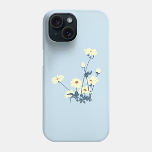 Bluecream peony Phone Case