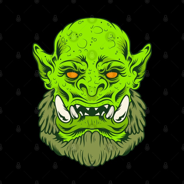 Scary Green Troll by haloakuadit