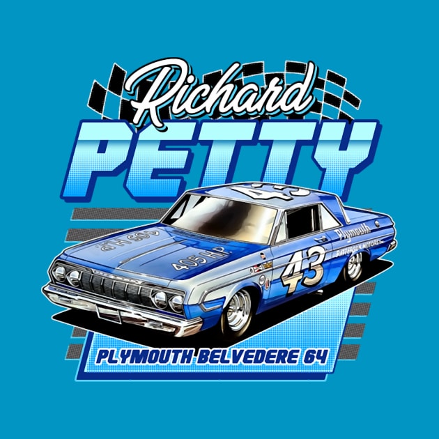 Richard Petty Belvedere Legend 60S Retro by Erianna Bee