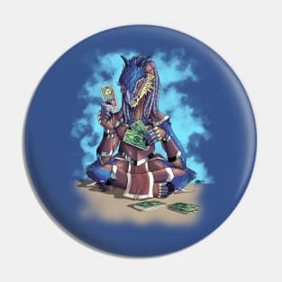 Dragonborn Tarot Reader Pin