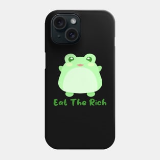 Eat The Rich Frog Phone Case