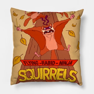 Ninja Squirrels Pillow