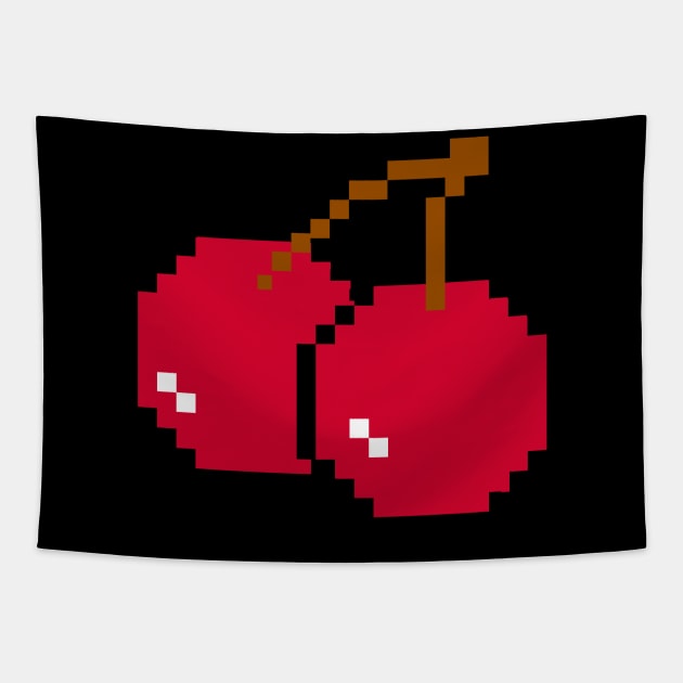 8 bit Cherry Tapestry by Wyrd Merch