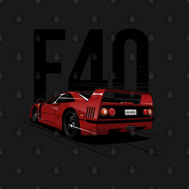 Discover Ferrari F40 - CarCorner - Ferrari - T-Shirt