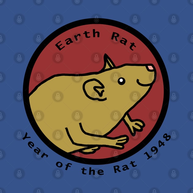 Year of the Rat 1948 76th Birthday by ellenhenryart