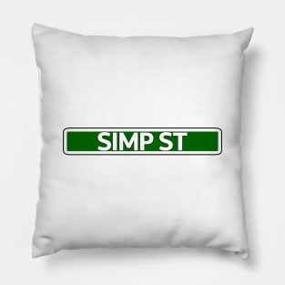 Simp St Street Sign Pillow