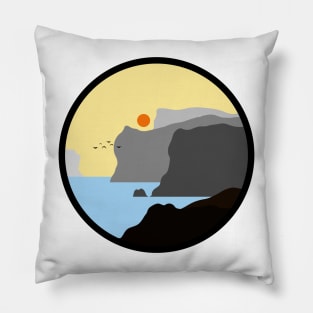 Minimalist Landscape - Cliffs Pillow