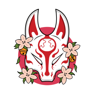 Japanese Kitsune Mask T-Shirt