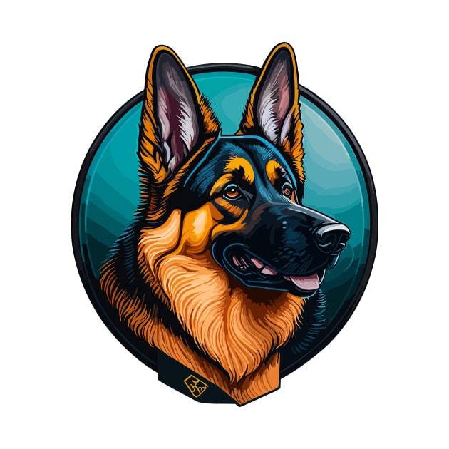 German Shepherd Portrait by SpriteGuy95