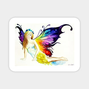 fairytale fantasy watercolor painting Magnet