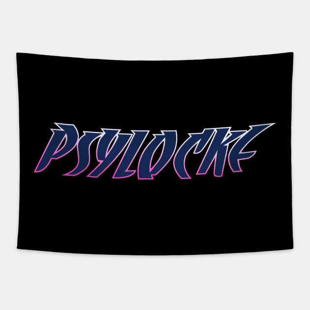 Psylocke's Logo Tapestry by JamesCMarshall