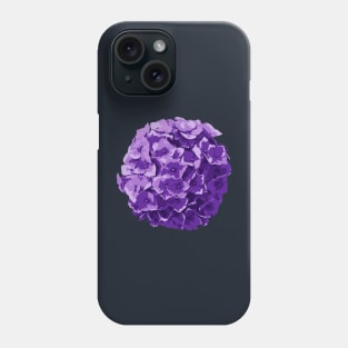 Violet Purple Hydrangea Flower Abstract Nature Art Phone Case