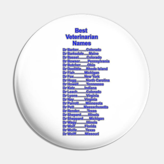 Crazy Vet Names Pin by Tsbybabs