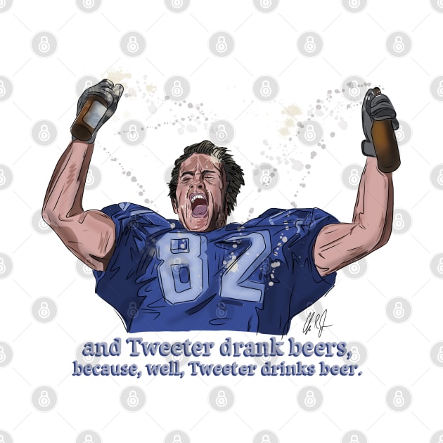 Varsity Blues: Tweeter Drank Beers by 51Deesigns