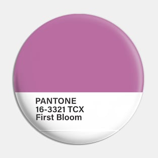 pantone 16-3321 TCX First Bloom Pin