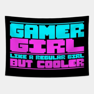 Gamer girl funny quote, gaming girls gift idea Tapestry