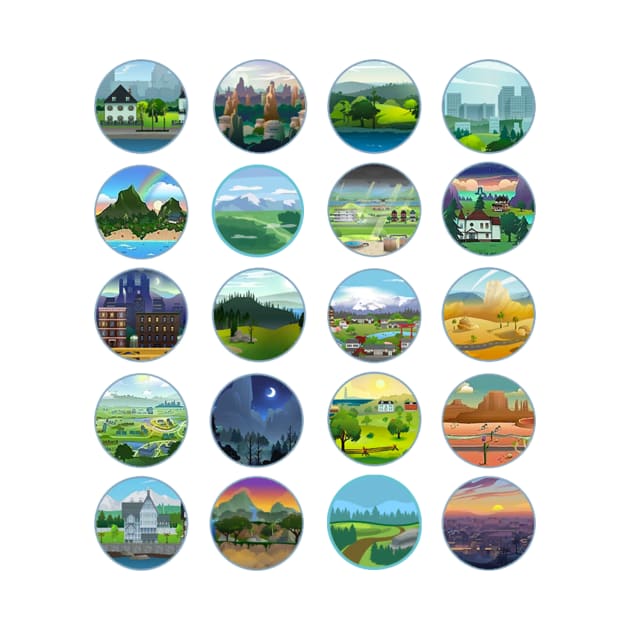 Sims 4 World Buttons by BurritoKitty