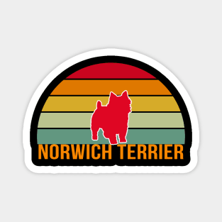 Norwich Terrier Vintage Silhouette Magnet