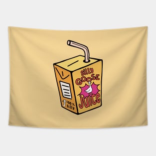 Silly Goose Juice Retro Yellow Tapestry