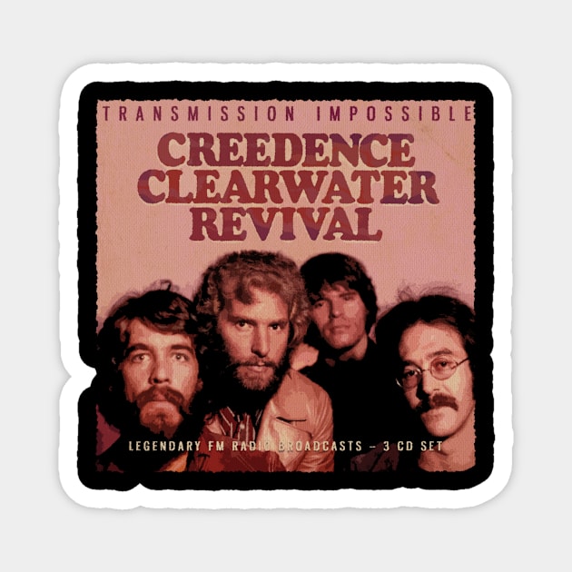 Behind Ccr Candid Images Of The Band At Work Magnet by WildenRoseDesign1