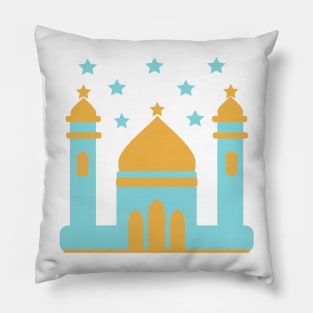 Mosque, Mosque, nursery wall art Pillow