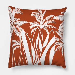 Palms sunset surf waves Pillow