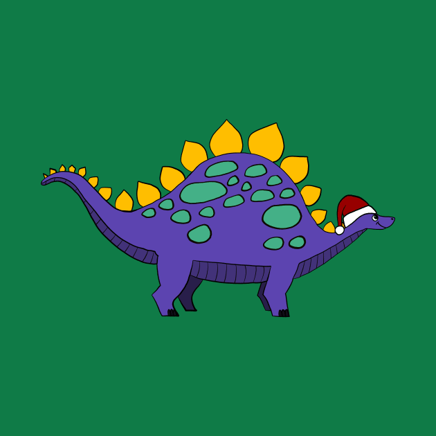 Christmas Stegosaurus by OkayPlatypus