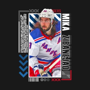 Mika Zibanejad Paper Poster Version 10 T-Shirt