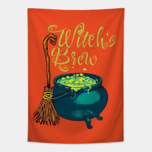 Witch Brew Cauldron Potions Tapestry