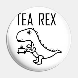 Tea Rex Coffee Pin