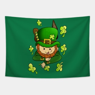 Happy Smiling Leprechaun - Funny St. Patrick's Day Tapestry