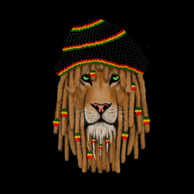 Brave Rasta Lion, Ethiopian, Judah by alzo