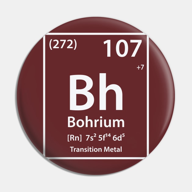 Bohrium Element Pin by cerebrands