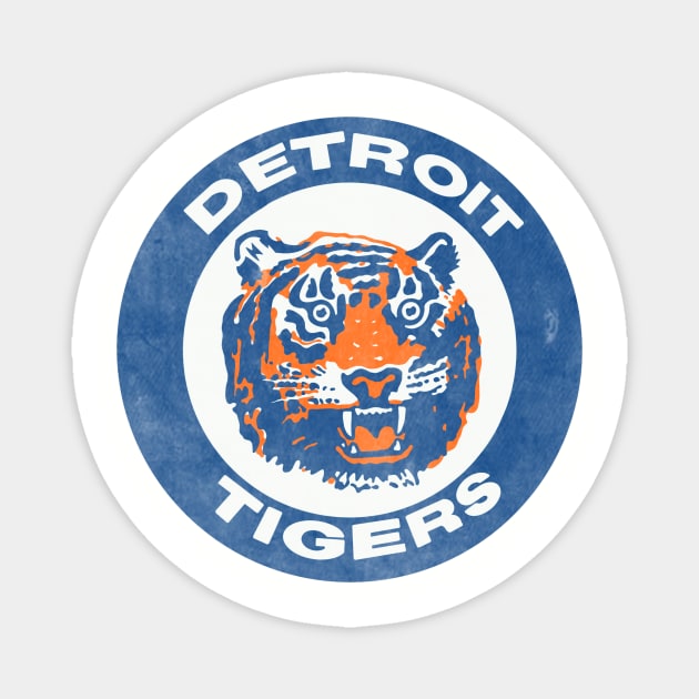 Detroit Tigers Vintage Magnet by Yossh