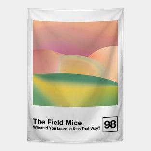 The Field Mice / Minimalist Graphic Poster Art Design Tapestry