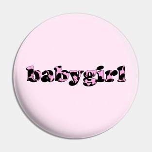 Babygirl (animal print) Pin