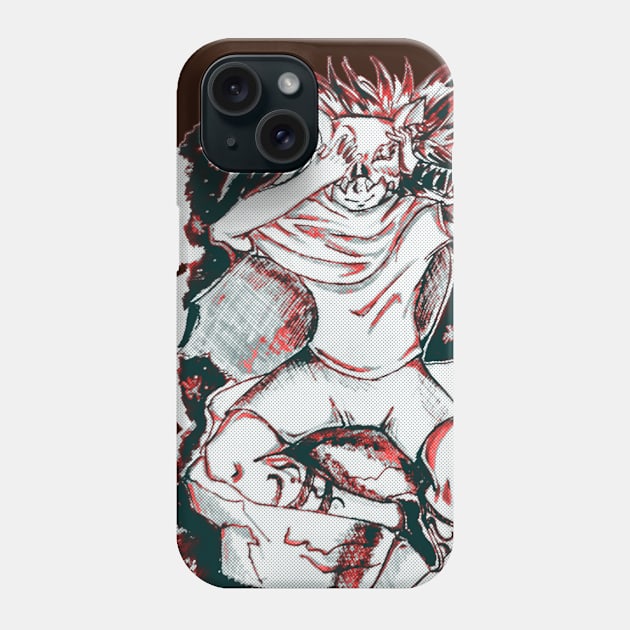 Boys monster head Phone Case by Estef Mos Art