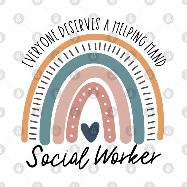 Social Worker Boho Rainbow by IndigoPine