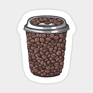 Coffee Bean Cup Magnet