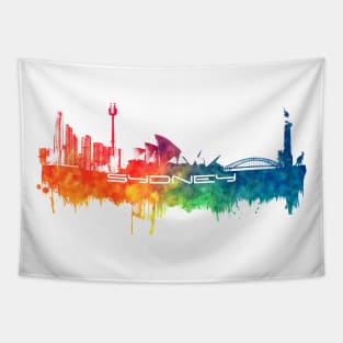 Sydney skyline city #sydney Tapestry