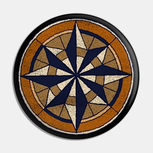 Vintage compass Pin