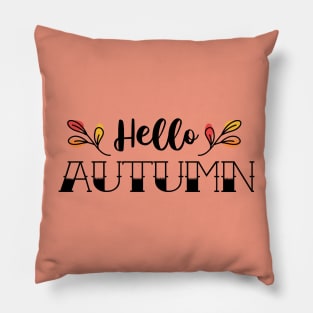 Hello Autumn! (negative version) Pillow