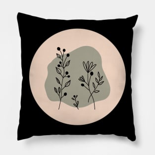 Boho Floral Cream Pillow