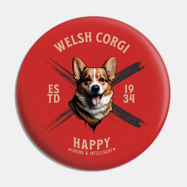 Welsh Corgi Pin by CloudEagleson